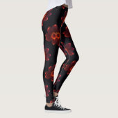 Fiery Neon Blossom Leggings (Rechts)
