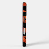 Fiery Orange & Black Tiger Strips Handy Case (Rückseite / Rechts)