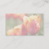 Fiery Orange Fringed Tulip Visitenkarte (Rückseite)