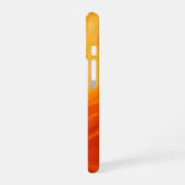 Fiery Orange Gold Marble iPhone / iPad Gehäuse 16 Hülle (Linke Seite)