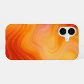 Fiery Orange Gold Marble iPhone / iPad Gehäuse 16 Hülle (Rückseite (Horizontal))