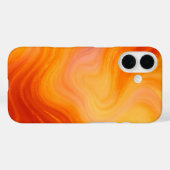 Fiery Orange Gold Marble iPhone / iPad Gehäuse Case-Mate iPhone Hülle (Rückseite (Horizontal))