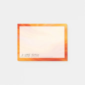 Fiery Orange Gold Marble Postit Notes Post-it Klebezettel (Vorderseite)