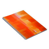 Fiery Orange Red Abstrakt Energy Notebook Notizblock (Rechte Seite)