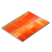 Fiery Orange Red Abstrakt Energy Notebook Notizblock (Linke Seite)