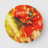 Fiery Orange Taglilie Blume Abstrakt Personalisier