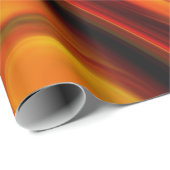 Fiery Orange und Gelb Wirbles Muster Geschenkpapier (Rolleneckpunkt)