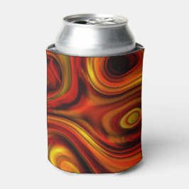 Fiery Orange und Yellow Pattern Dosenkühler