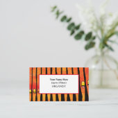 Fiery Pentecost Organpfeifen Organist Visitenkarte (Stehend Vorderseite)