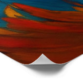 Fiery Phoenix aus den Aschen Poster (Ecke)