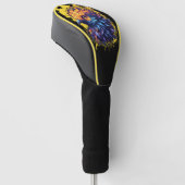 Fiery Phoenix Bird Art Golf Headcover (angewinkelt)