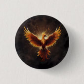 Fiery Phoenix Cushion Button (Vorderseite)