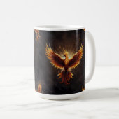 Fiery Phoenix Cushion Kaffeetasse (VorderseiteRechts)