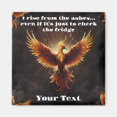 Fiery Phoenix Cushion Magnet (Vorne)