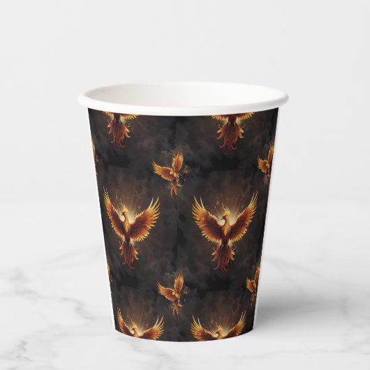Fiery Phoenix Cushion Pappbecher (Vorderseite)