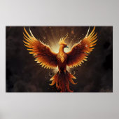Fiery Phoenix Cushion Poster (Vorne)