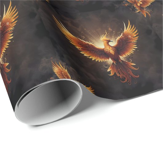 Fiery Phoenix Geschenkpapier (Rolleneckpunkt)