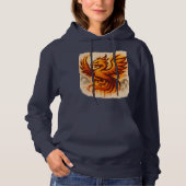 Fiery Phoenix Graffiti Flame Art Hoodie (Vorderseite)
