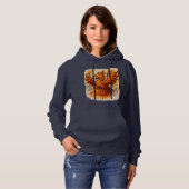 Fiery Phoenix Graffiti Flame Art Hoodie (Vorne ganz)