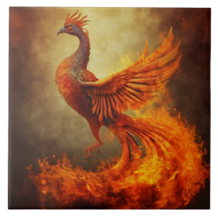 Fiery Phoenix in der Keramik der Nebst Fliese
