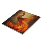 Fiery Phoenix in der Keramik der Nebst Fliese (Seite)