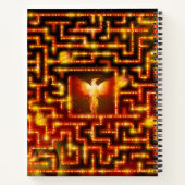 Fiery Phoenix Maze Notebook Notizblock (Rückseite)