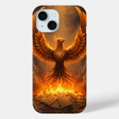 Fiery Phoenix Rising Case-Mate iPhone Hülle (Rückseite)