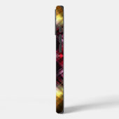 Fiery Prism Abstrakt mit Radiant Red & Gold Glow Case-Mate iPhone Hülle (Rückseite / Links)