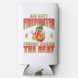 Fiery Proud Chili Charakter Firefighter treibt nac Selters Dosenkühler