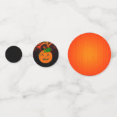 Fiery Pumpkin Design Konfetti (Vorderseiten)