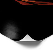 Fiery Pumpkin Skull für Halloween Poster (Ecke)