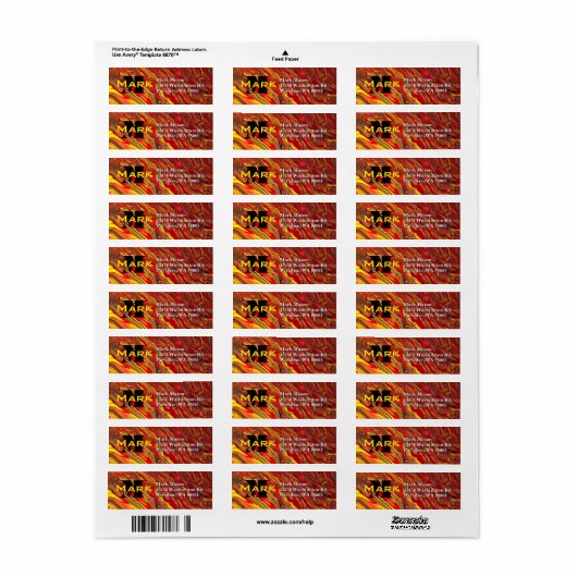 Fiery Red Acrylic Flow Art (Vorne)