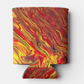 Fiery Red Acrylic Flow Art Dosenkühler (Rückseite)