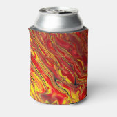 Fiery Red Acrylic Flow Art Dosenkühler (Kanne Rückseite)