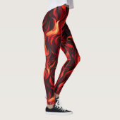 Fiery Red and Yellow Flames of Passion Leggings (Rechts)