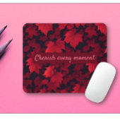Fiery Red Autumnal Blätter Mousepad