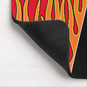 ~ Fiery {{{{{{ red }}}} Black Cat ~ Maus Pad Mousepad (Ecke)