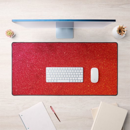 Fiery Red Desk Mat - Gaming & Office Essential Schreibtischunterlage (Büro 1)