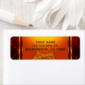 Fiery Red Gold Royal Indian Arabian Marokkanisches (Insitu)