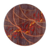 Fiery Red Moon Schneidebrett (Vorderseite)