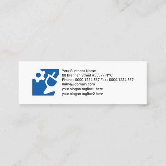 Fiery Red Sky Blitzgerät Mini Visitenkarte (Rückseite)