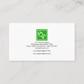 Fiery Red Sky Illuminating Lightning Electrician Visitenkarte (Rückseite)