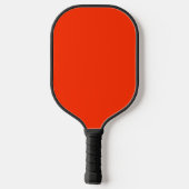 Fiery Red Solid Color | Classic | elegant Pickleball Schläger (Rückseite)
