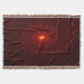 Fiery Red Sparkle Swirl Gradient Decke (Vorderseite)