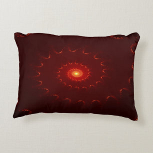 Fiery Red Sparkle Swirl Gradient Dekokissen