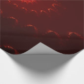 Fiery Red Sparkle Swirl Gradient Geschenkpapier (Ecke)