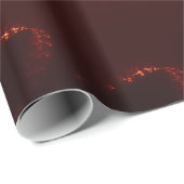 Fiery Red Sparkle Swirl Gradient Geschenkpapier (Rolleneckpunkt)