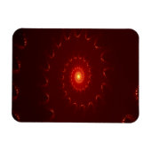 Fiery Red Sparkle Swirl Gradient Magnet (Horizontal)