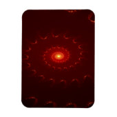 Fiery Red Sparkle Swirl Gradient Magnet (Vertikal)