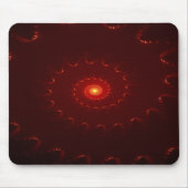 Fiery Red Sparkle Swirl Gradient Mousepad (Vorne)